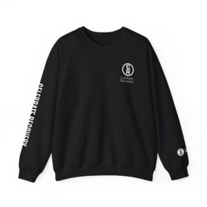 Celebrate Recovery Crewneck Sweatshirt — Minimal Logo Sleeve Graphic