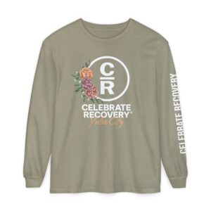 Floral Corner Long Sleeve Tee — Vintage Rose Bouquet