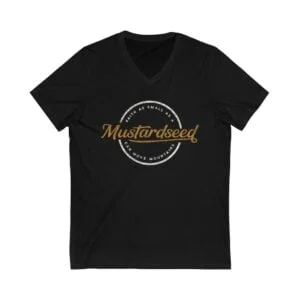 Faith Like A Mustardseed -Unisex V-Neck Tee